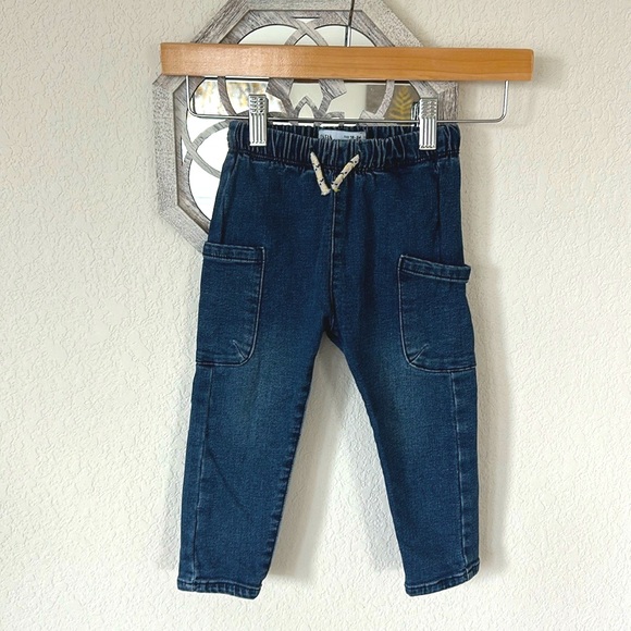 Zara • Denim Joggers - Picture 1 of 6